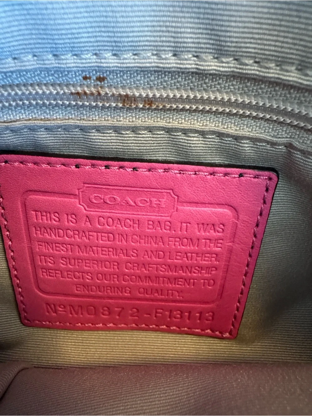 Coach Hot Pink Signature Canvas Shoulder Bag with Buckle Trim